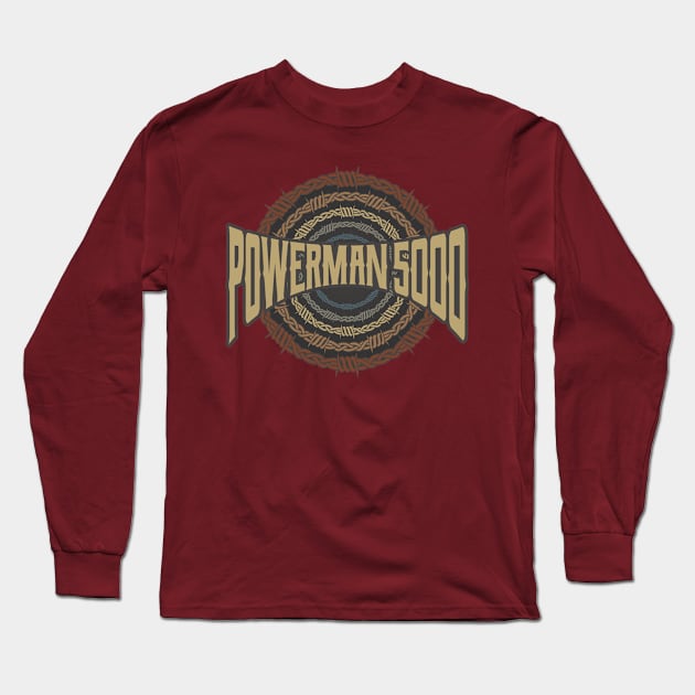 Powerman 5000 Barbed Wire Long Sleeve T-Shirt by darksaturday